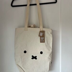 Cream Miffy Tote Bag